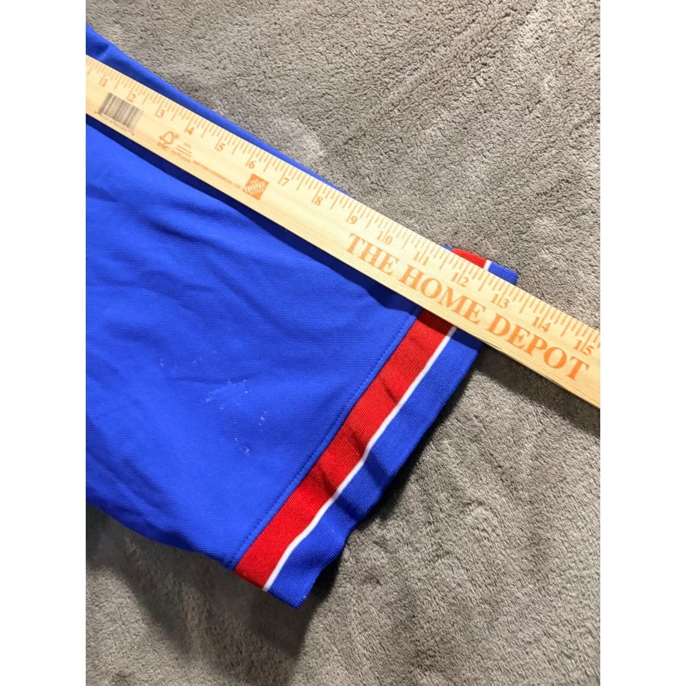 Vintage Air Jordan 23 Quarter Zip Warmup Shirt Mens XXL Blue Red Colorblock